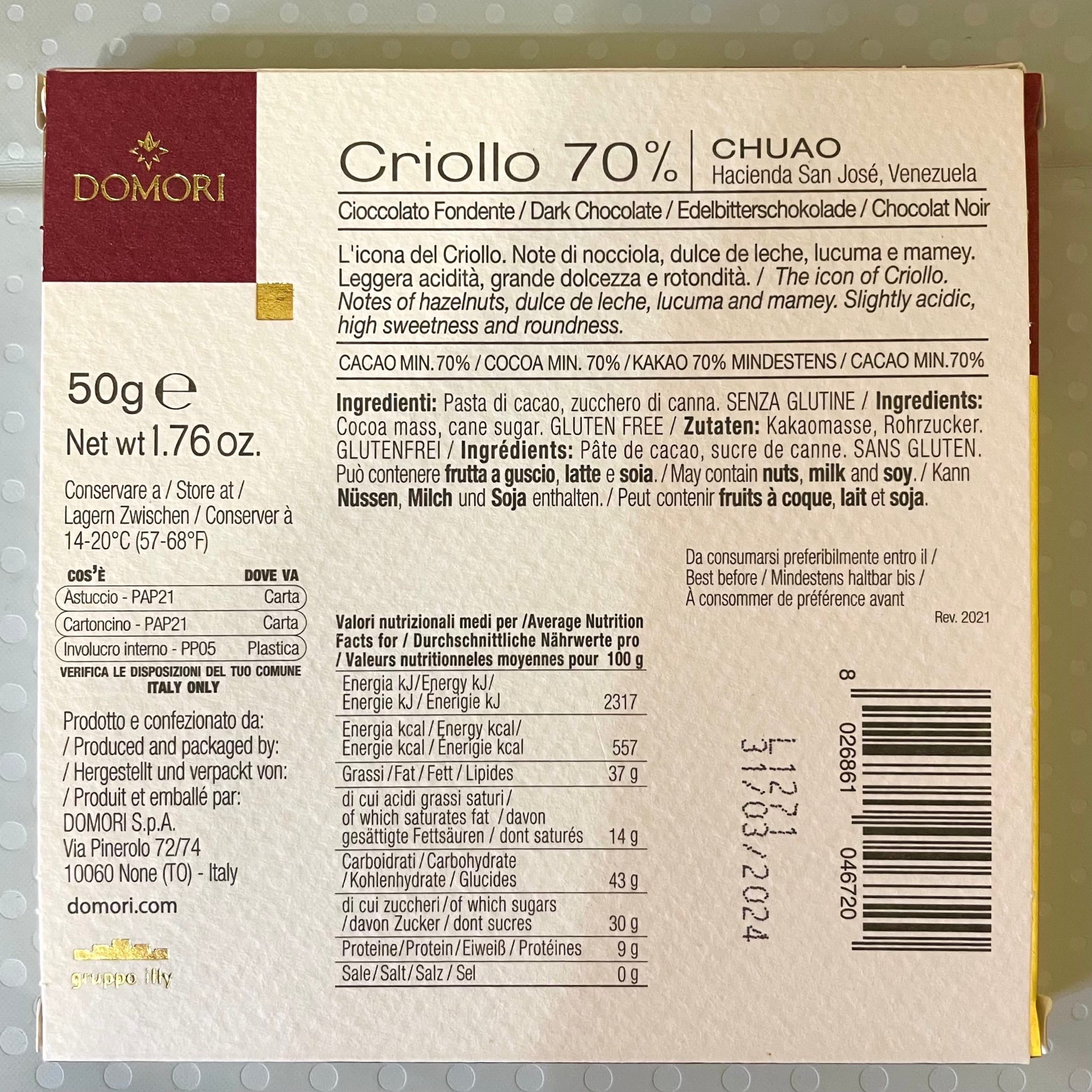 Domori&nbsp;Criollo&nbsp;70% Chuao